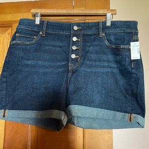 Maurice’s Button Up Jean Shorts Sz.16 NWT